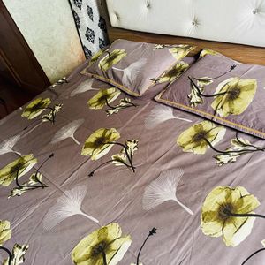 New Bed Sheet Without Pillow Cover