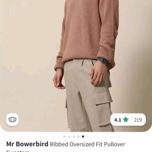 Mr Bowerbird Cable Knit Oversized Fit Sweater