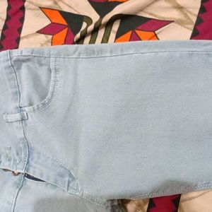 High Waist 5 Button Jeans