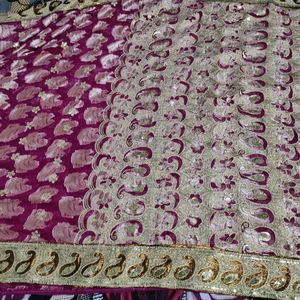 Beetroot Colour Saree