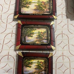 3 Photo Frames Set