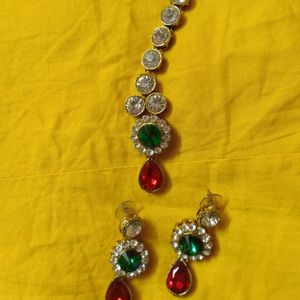 Neckles Set With Bindi N Earing