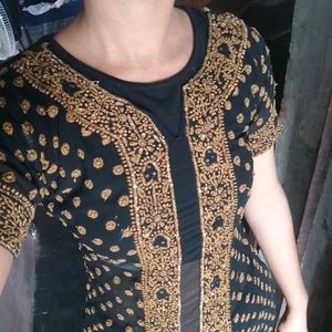 Black Heavy Kurta