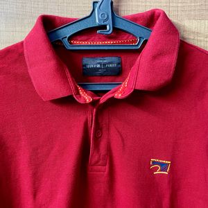 Red Coloured Polo Tshirt