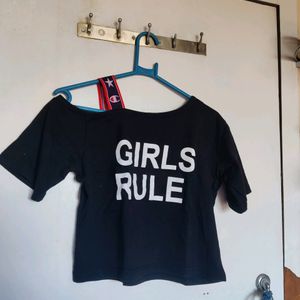 Girls Rule Black Top