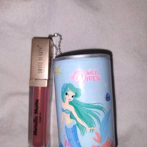 Unicorn Wipes And Swiss Beauty Lipstick