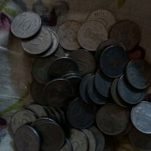 10 Paise, Total 50 Old ,Unique Nd Rare Coins