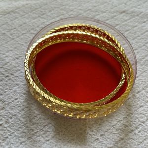 PREMIUM One Gram Gold Bangles 2-8 Size Brand New