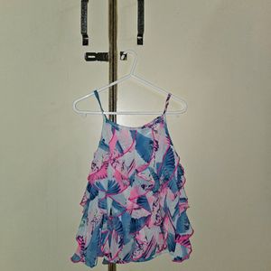 Sleevless Multicolour Top For Girls