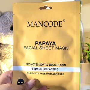 Mancode Papaya Sheet Mask (3)