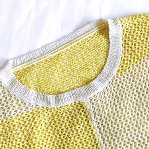 Pinterest Knitted Shinny Block Pattern Top