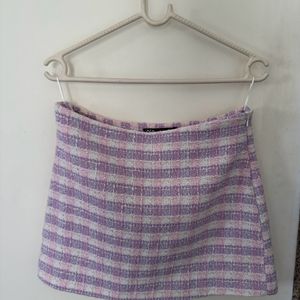 Zara - Gingham Mini Skirt