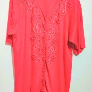 Pink Party Wear Top For Girl Or Woman 40 Bust