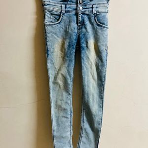 5 Button High Waist Jeans