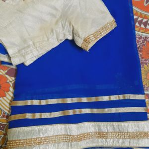 Royal Blue Saree