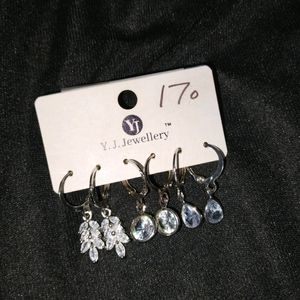 Korean Earrings Set of 3