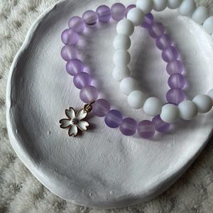 Purple Dramatic Family Stack Bracelet