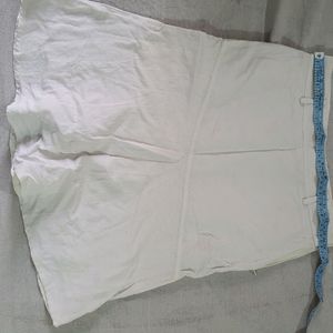 White Cotton Skirt