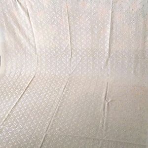 2 Piece Chikankari Golden badami suit( unstitched)