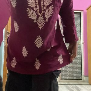 Maroon Tunic Top