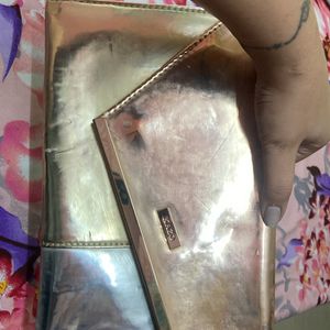 Chrome Metallic Colours Party Wear Clutch