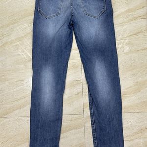 Distressed Blue Jeans - Size 30 - Torn and Fashion