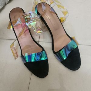 Holographic High Heels For Women Size 38 Uk 5.