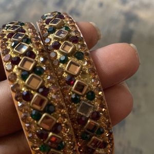 KUNDAN WORK BANGLES