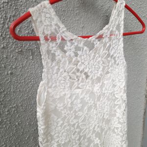 Off White Lace Top S