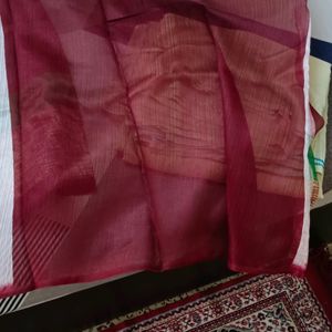 Marron Cotton Saree.