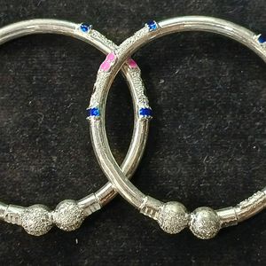 Pure Silver Bangle For Girls
