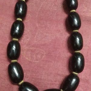 Black Beaded Necklace