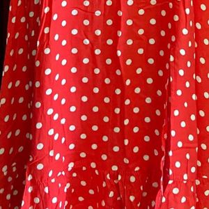 Trendyol Red Polka Dot Women Dresses