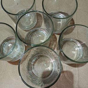 Set Of 6 Glasses Used For Water,Cold Drink,Wine