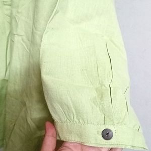 Green Plain Blouse/Top