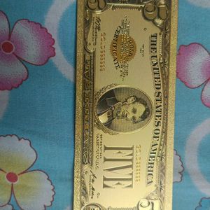 Gold Notes United States 5 Doller 24 Ct Gol