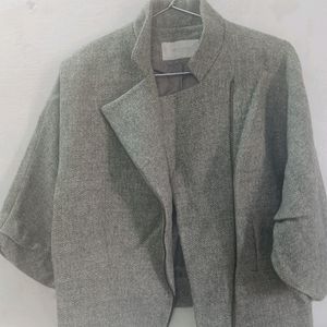 Grey Woolen Jacket For Women