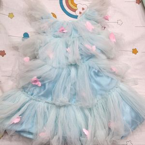 Girls Party Dress Layered