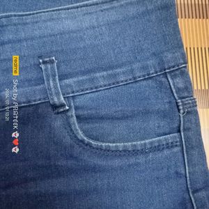 (N-16) 34 Size Slim Fit Denim Jeans