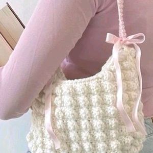 Crochet Bubble Shoulder Bag!!