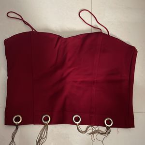 Red Party Wear Top