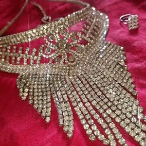 Silver Daimond Jewellery Set