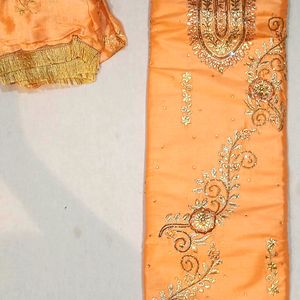 Cotton Suit Orange Colour