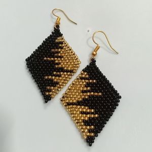 Black Earrings (Handmade)