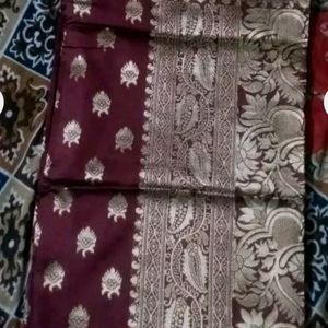 New Maroon Kajiwaram Soft Silk Saree