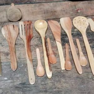 Wooden 13 Spatula Set