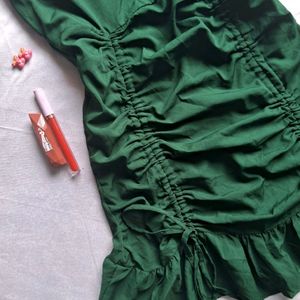 y2k sleeve flared frock