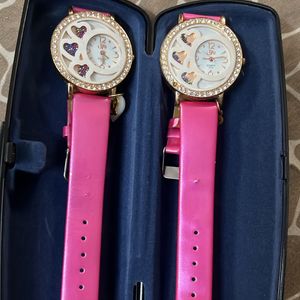 Girl Pink Watch By Quartz