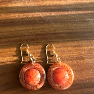 BROWN Antique Earrings