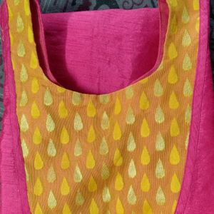 Pink & Yellow Kurta